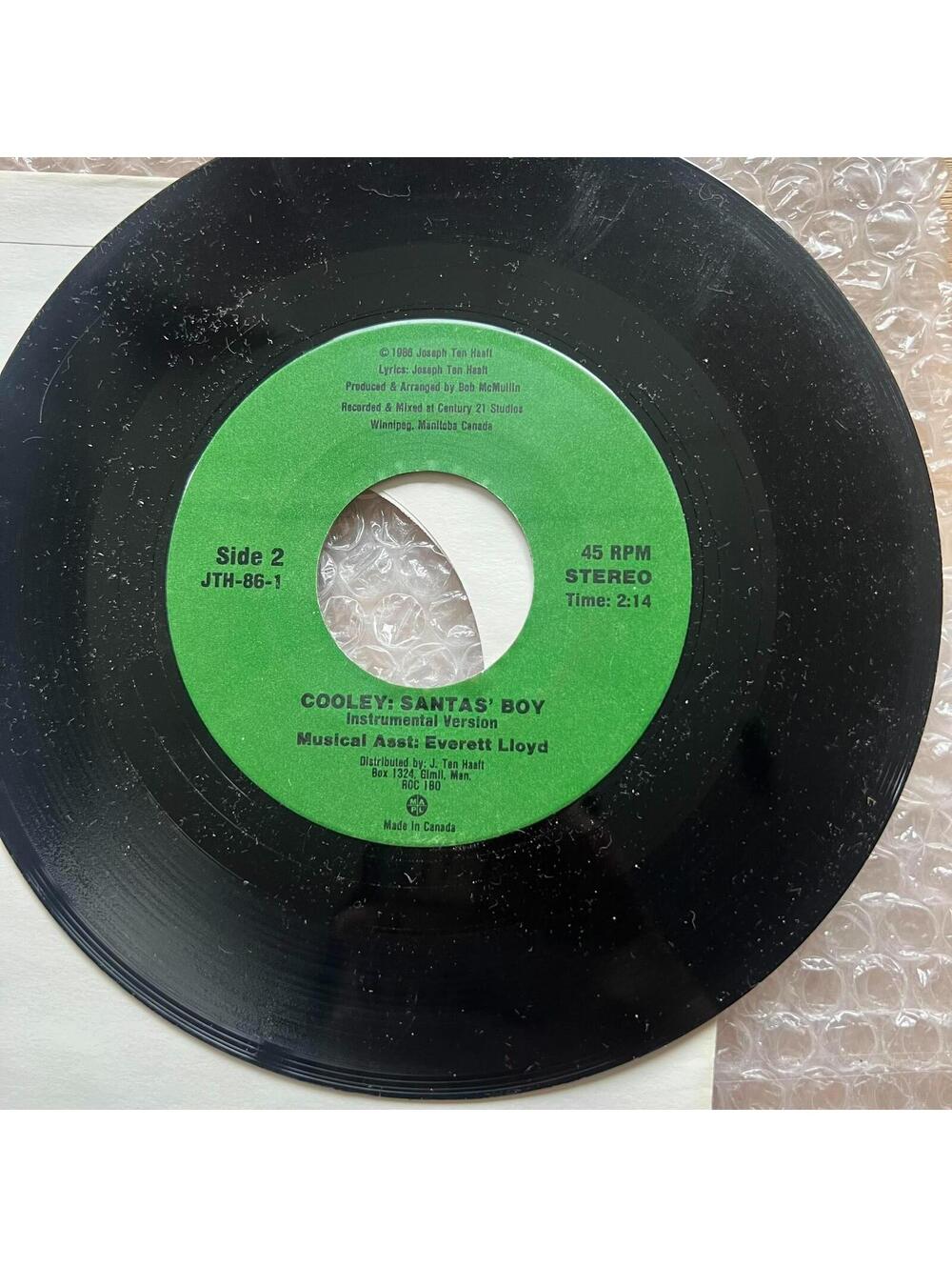Everett Lloyd – Cooley: Santa's Boy 45rpm 7' Vinyl Record R86